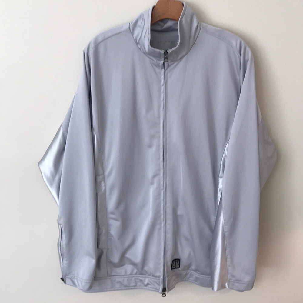 Silver Nike Hoops Full Zippered Athletic Medium